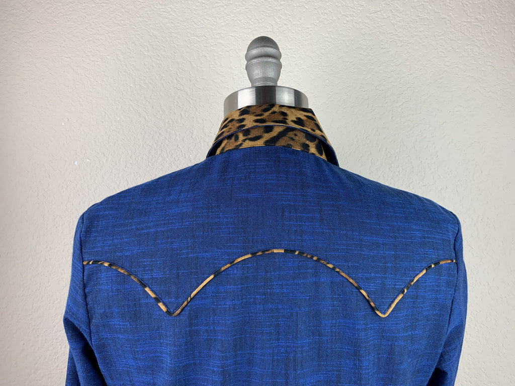 CR RanchWear Physical CR Western Pro Wild About Leopard Deep Indigo