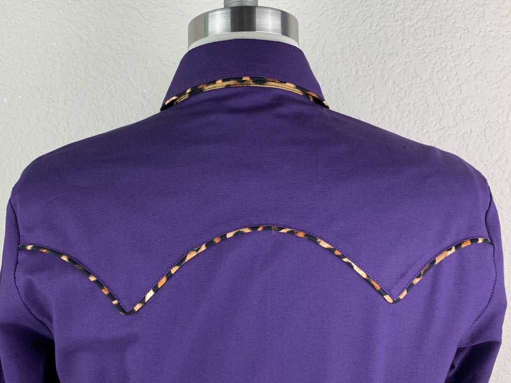 CR RanchWear Physical CR Western Pro Wild About Leopard Eggplant