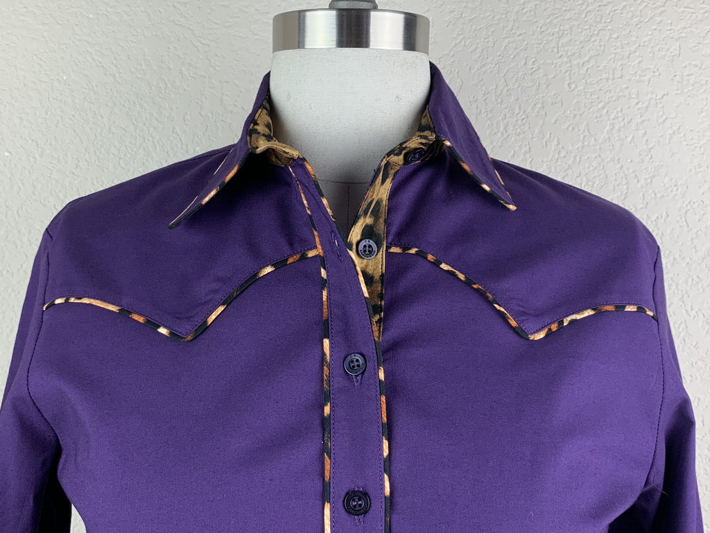 CR RanchWear Physical CR Western Pro Wild About Leopard Eggplant