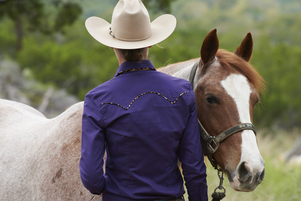 CR RanchWear Physical CR Western Pro Wild About Leopard Eggplant