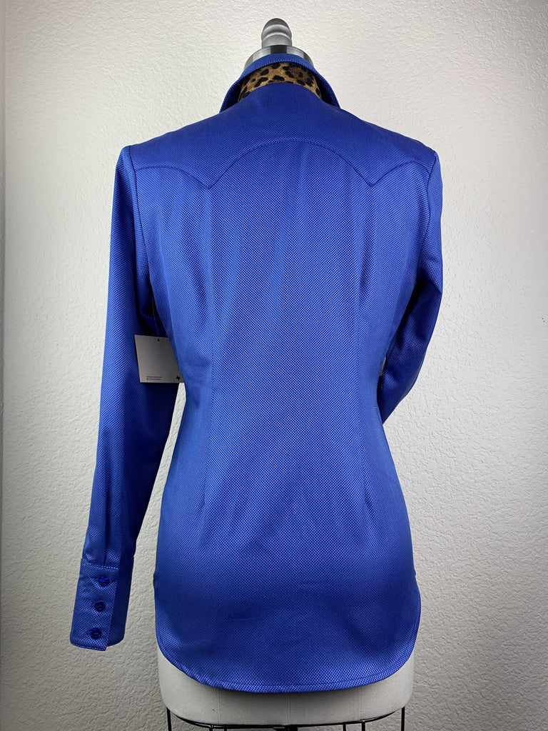 CR RanchWear Physical CR Western Pro Wild About Leopard Sapphire Italian Cotton