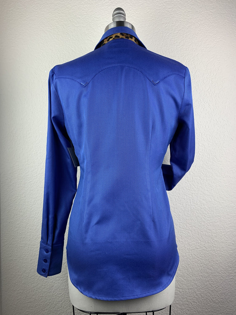 CR RanchWear Physical CR Western Pro Wild About Leopard Sapphire Italian Cotton