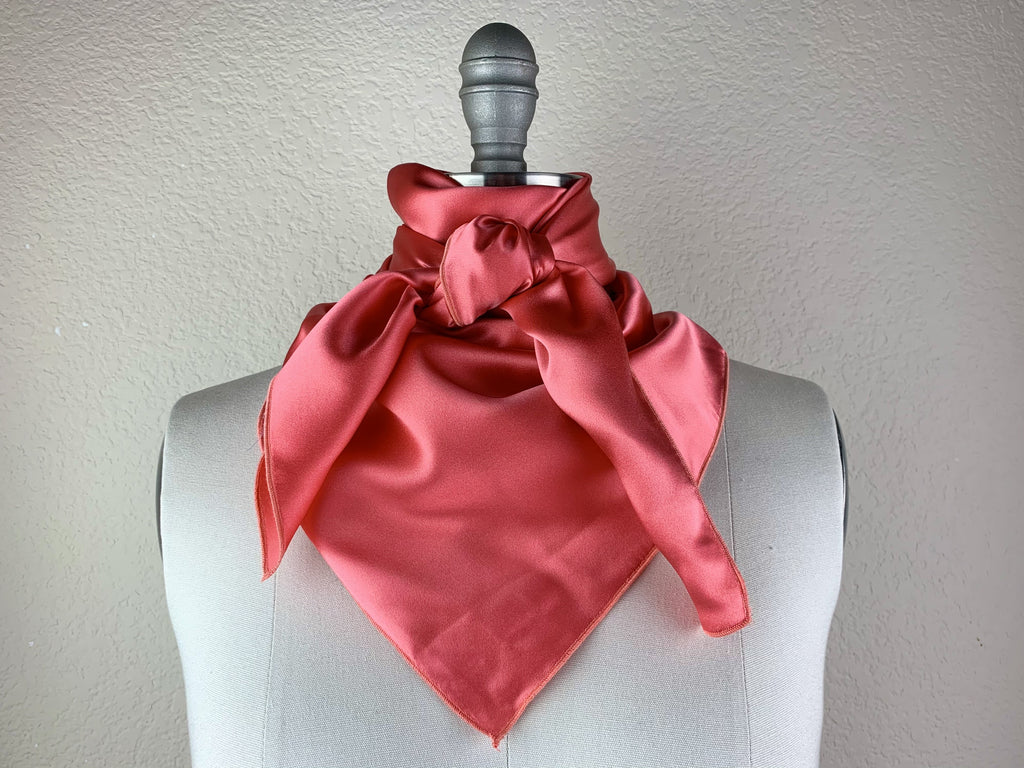 CR RanchWear Physical Large (36x36in) CR Salmon Silk Scarf