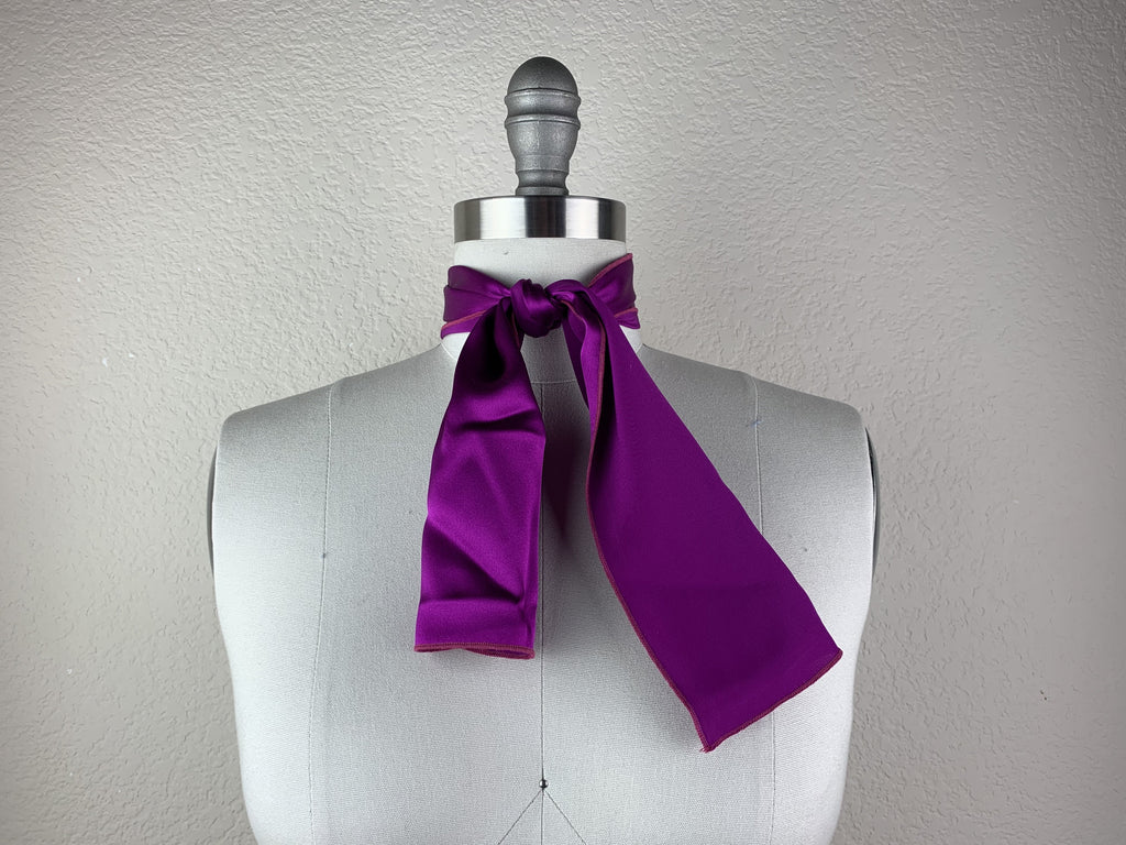 CR RanchWear Physical Rectangle (35x7in) CR Magenta Silk Scarf