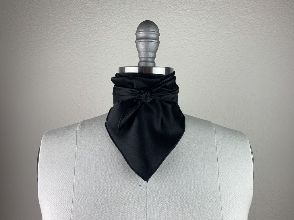 CR RanchWear Physical Small (22.5x22.5in) CR Black Silk Scarf