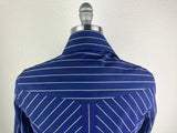 CR Simply Stated Navy and Champagne Pinstripe