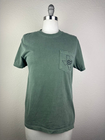 CR Texas Pocket Tee- Olive