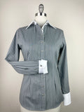 CR Tradition Gray and White Stripes- FINAL SALE