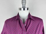 CR RanchWear Apparel & Accessories CR Simply Stated Maroon and Mocha Stripe Italian Cotton