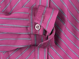 CR RanchWear Apparel & Accessories CR Simply Stated Maroon and Mocha Stripe Italian Cotton