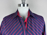 CR RanchWear Apparel & Accessories CR Simply Stated Navy and Red Stripe Italian Cotton