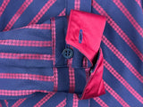 CR RanchWear Apparel & Accessories CR Simply Stated Navy and Red Stripe Italian Cotton