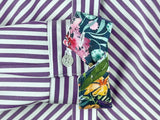 CR RanchWear Apparel & Accessories CR Simply Stated Purple and White Bengal with Floral Contrast