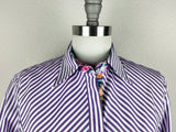 CR RanchWear Apparel & Accessories CR Simply Stated Purple and White Bengal with Floral Contrast