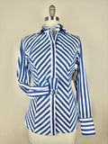 CR RanchWear Apparel & Accessories CR Simply Stated Royal and White Bengal Stripe