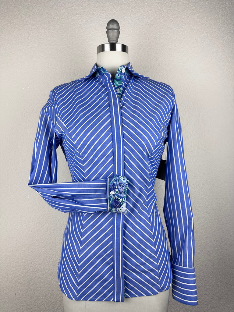 CR RanchWear Apparel & Accessories CR Simply Stated Royal Blue and White Stripe with Floral