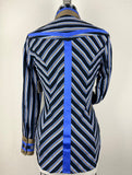 CR RanchWear Apparel & Accessories CR Statement Black, Blue and Bronze Stripes
