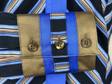 CR RanchWear Apparel & Accessories CR Statement Black, Blue and Bronze Stripes