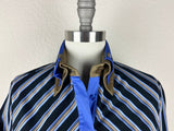 CR RanchWear Apparel & Accessories CR Statement Black, Blue and Bronze Stripes