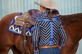 CR RanchWear Apparel & Accessories CR Statement Black, Blue and Bronze Stripes