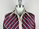 CR RanchWear Apparel & Accessories CR Statement Maroon, Navy and Champagne Stripe