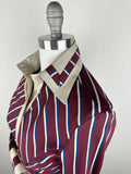 CR RanchWear Apparel & Accessories CR Statement Maroon, Navy and Champagne Stripe