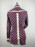 CR RanchWear Apparel & Accessories CR Statement Maroon, Navy and Champagne Stripe