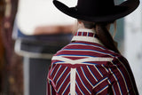CR RanchWear Apparel & Accessories CR Statement Maroon, Navy and Champagne Stripe