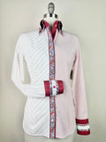 CR RanchWear Apparel & Accessories CR Statement Red and White Asymmetrical Stripes - FINAL SALE