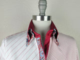 CR RanchWear Apparel & Accessories CR Statement Red and White Asymmetrical Stripes - FINAL SALE