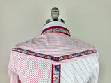 CR RanchWear Apparel & Accessories CR Statement Red and White Asymmetrical Stripes - FINAL SALE