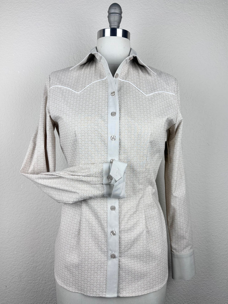 CR RanchWear CR Western Pro White Latte Lattice