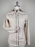 CR RanchWear CR Western Pro Wild Honey Tan and White Gingham