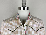 CR RanchWear CR Western Pro Wild Honey Tan and White Gingham