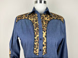 CR RanchWear Physical CR Retro Ranch Dark Denim with Leopard