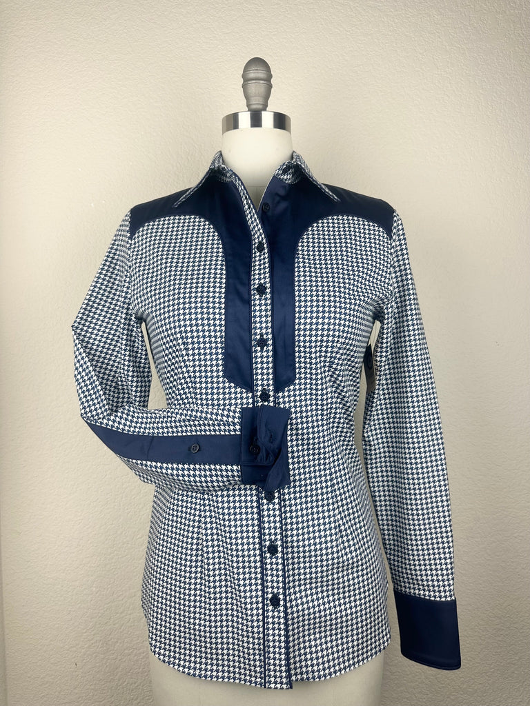 CR RanchWear Physical CR Retro Ranch Navy and White Houndstooth