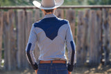 CR RanchWear Physical CR Retro Ranch Navy and White Houndstooth