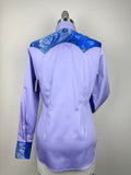 CR RanchWear Physical CR Special Lavender with Paisley Silk Contrast- FINAL SALE