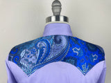 CR RanchWear Physical CR Special Lavender with Paisley Silk Contrast- FINAL SALE