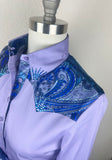 CR RanchWear Physical CR Special Lavender with Paisley Silk Contrast- FINAL SALE