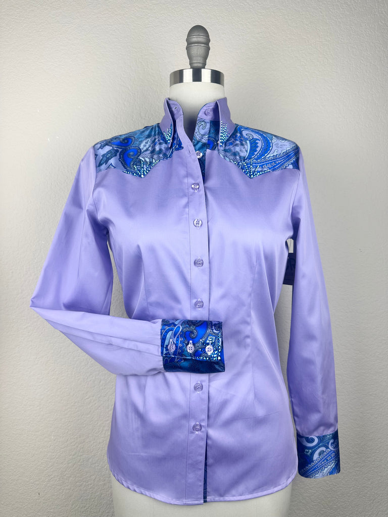CR RanchWear Physical CR Special Lavender with Paisley Silk Contrast- FINAL SALE
