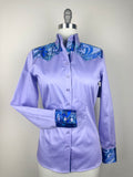 CR RanchWear Physical CR Special Lavender with Paisley Silk Contrast- FINAL SALE
