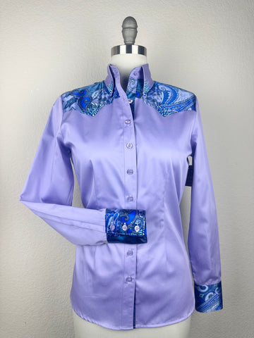 CR RanchWear Physical CR Special Lavender with Paisley Silk Contrast- FINAL SALE