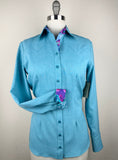 CR RanchWear Physical CR Sun Savvy Aqua with Gemstone Wildflowers - FINAL SALE