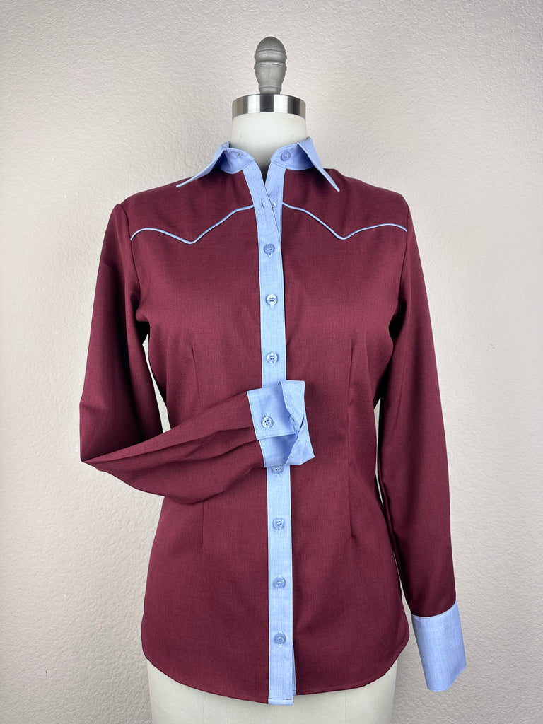 CR RanchWear Physical CR Sun Savvy Burgundy with Periwinkle Contrast