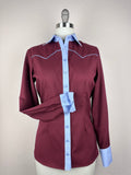 CR RanchWear Physical CR Sun Savvy Burgundy with Periwinkle Contrast