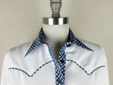 CR RanchWear Physical CR Sun Savvy Giddy-Up! Gingham - Navy and White