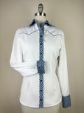 CR RanchWear Physical CR Sun Savvy Giddy-Up! Gingham - Navy and White