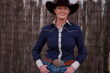 CR RanchWear Physical CR Sun Savvy Navy with Driftwood Contrast