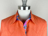 CR RanchWear Physical CR Sun Savvy Orange with Funky Floral- FINAL SALE